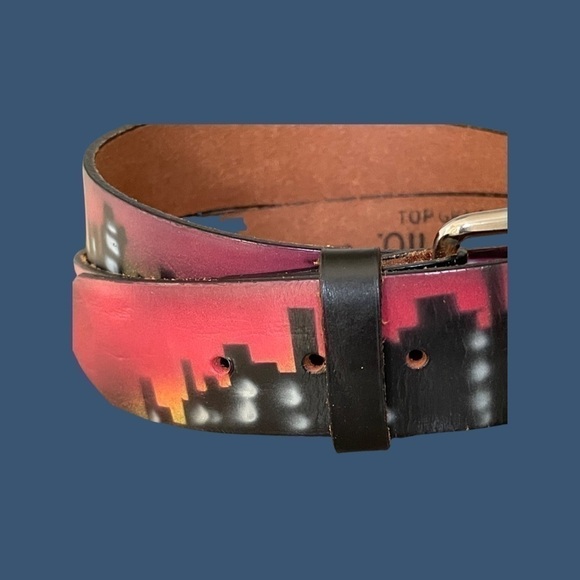 ?genuine Leather Airbrushed Belt. main image 7